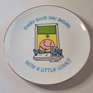 Vintage 1981 Ziggy Collector Plate Every Day Begins With A Little Love Porcelain